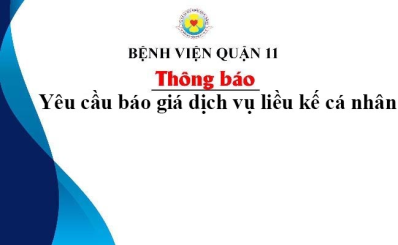 Thông báo yêu cầu báo giá dịch vụ liều kế cá nhân